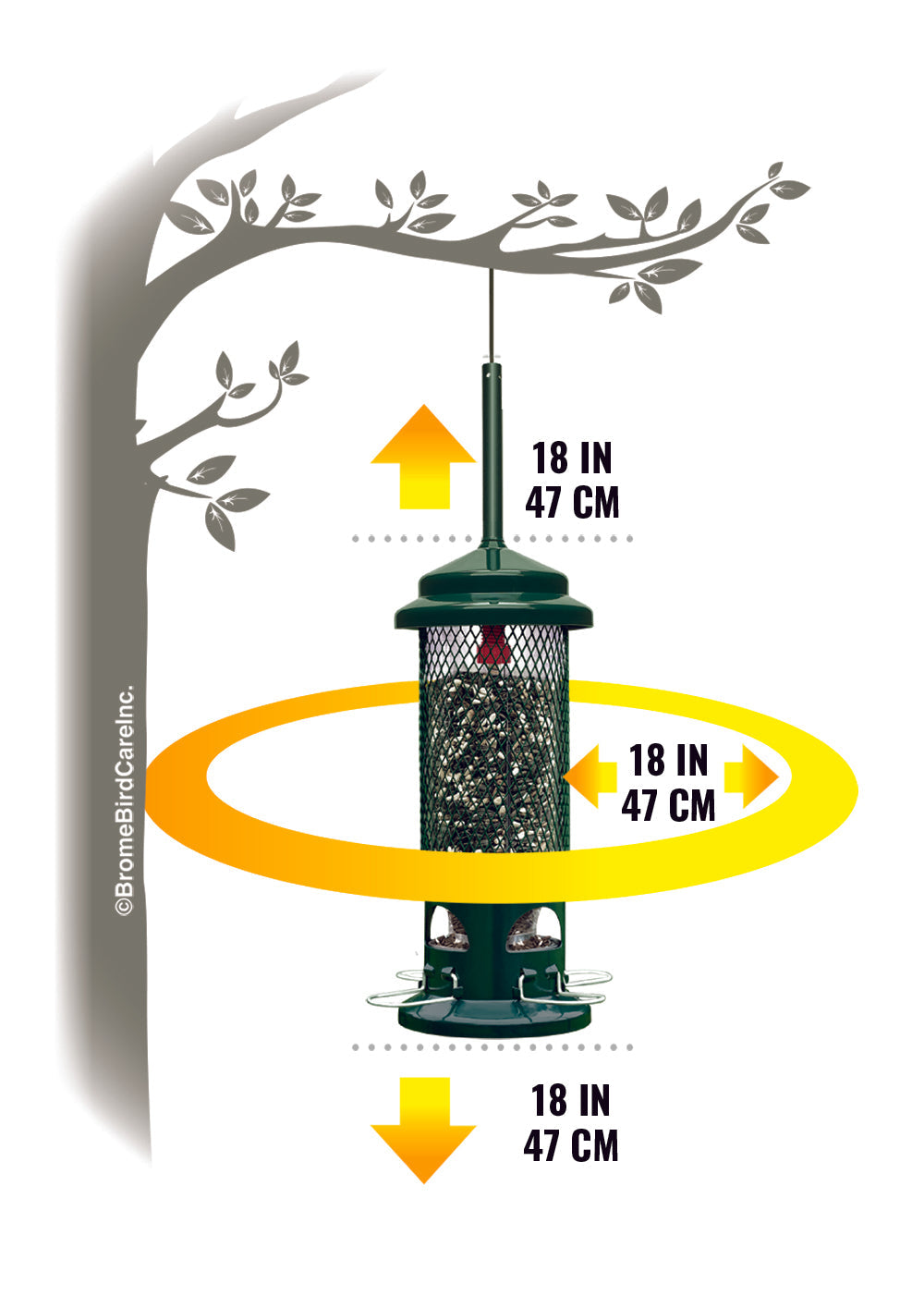 Brome Squirrel Buster Standard Squirrel-proof Bird Feeder