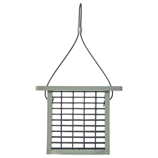 Recycled Plastic Suet Feeder in Sage Green