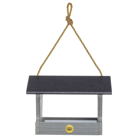 Modern Farmhouse Medium Hopper Feeder in Driftwood