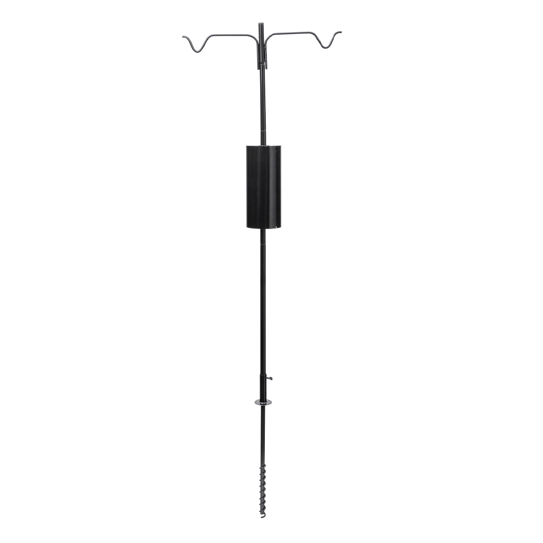 2 Arm Complete Bird Feeder Pole Set with Squirrel Baffle – Backyard Nature  Products