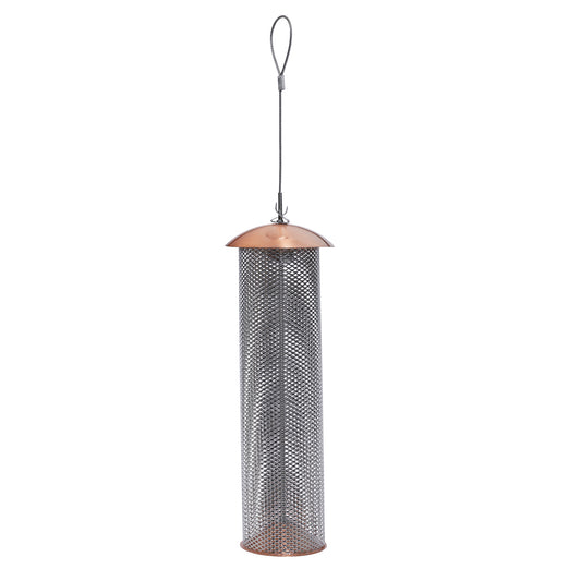 Copper Mesh Tube Feeder for Finches Small