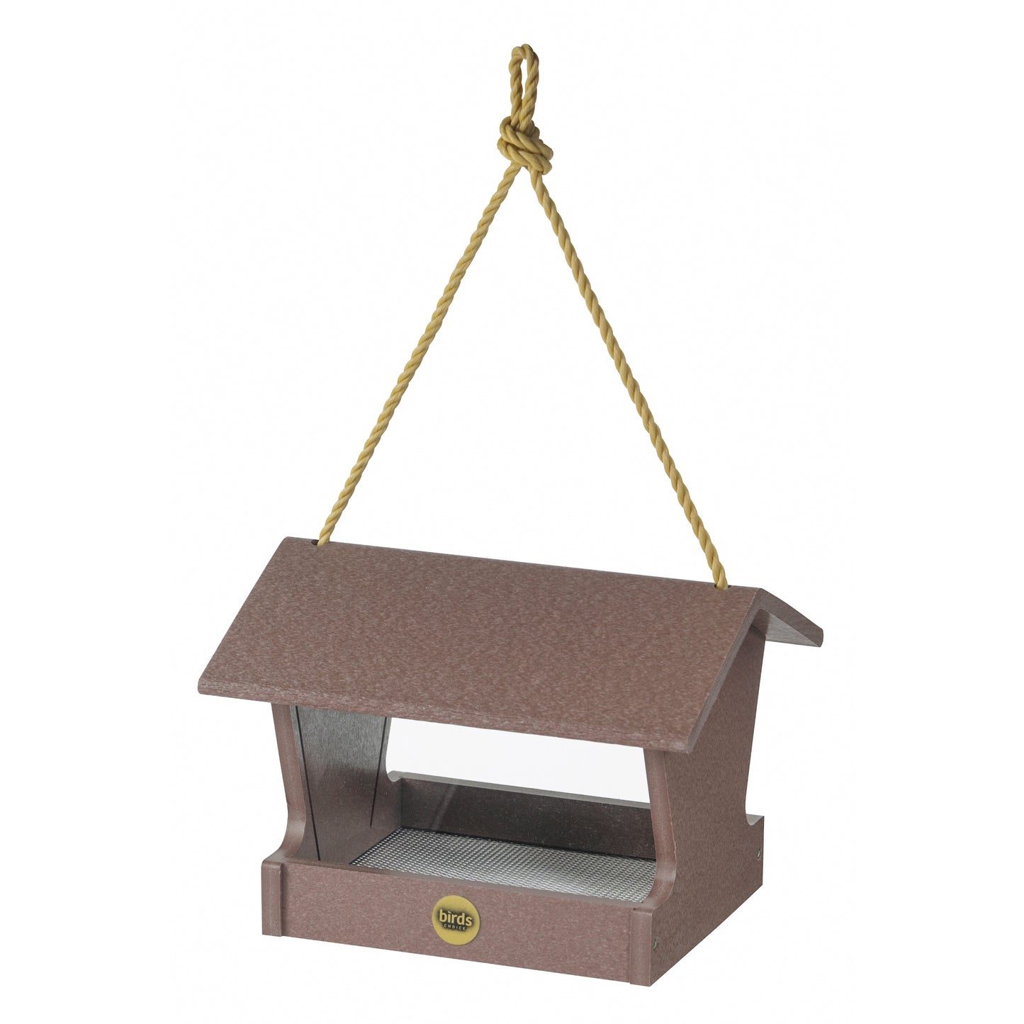 Medium Hopper Bird Feeder in Cinnamon Recycled Plastic