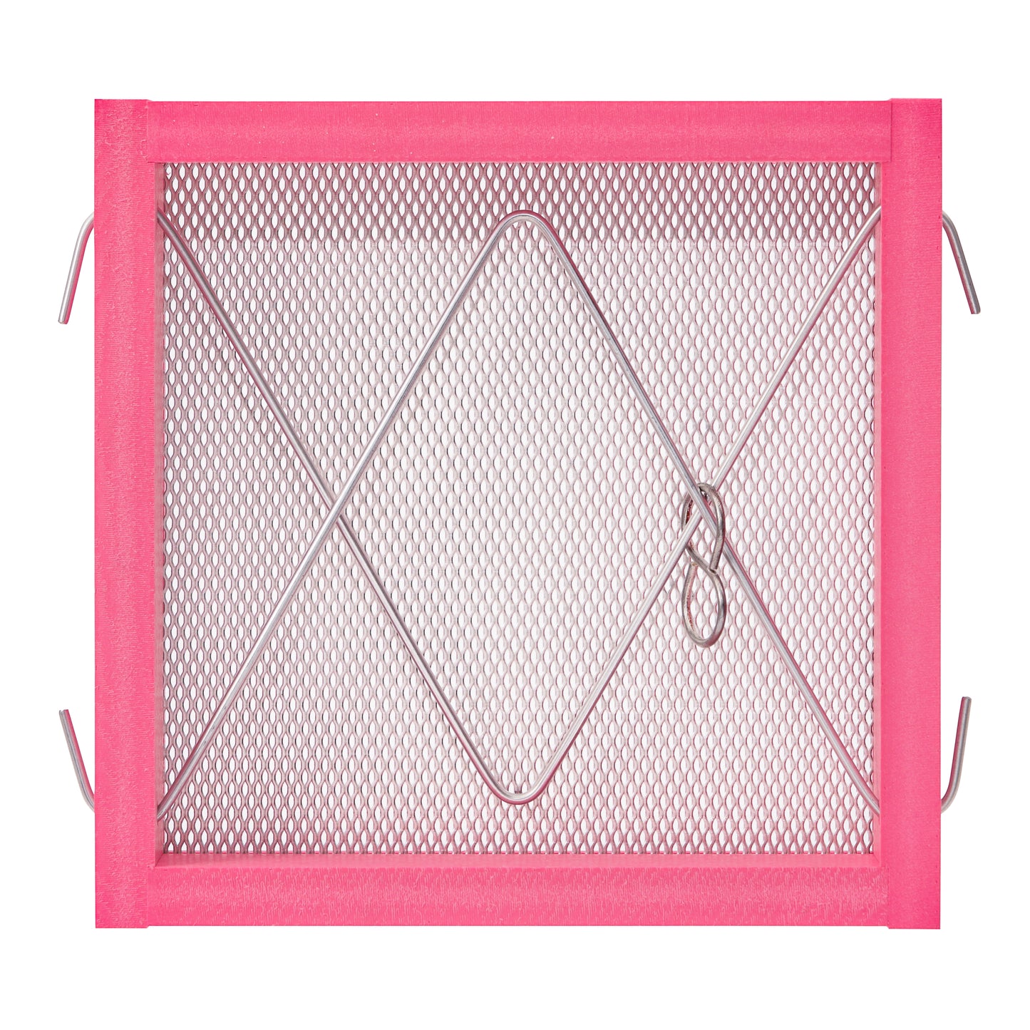 Small Hanging Tray Bird Feeder in Pink Recycled Plastic - Limited Edition