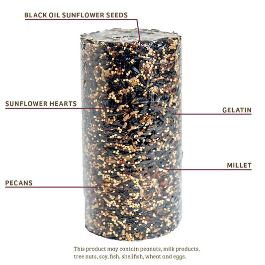 Cardinals Crave Seed Cylinder - Small