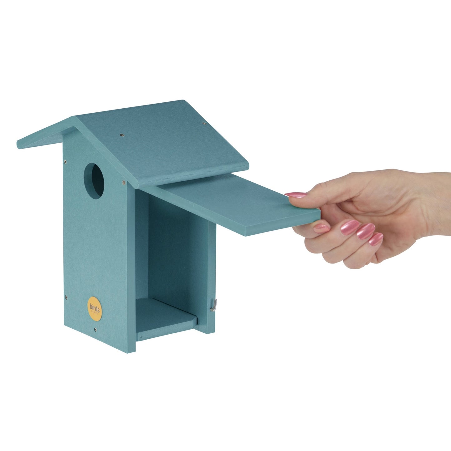 Bluebird House in Blue Recycled Plastic