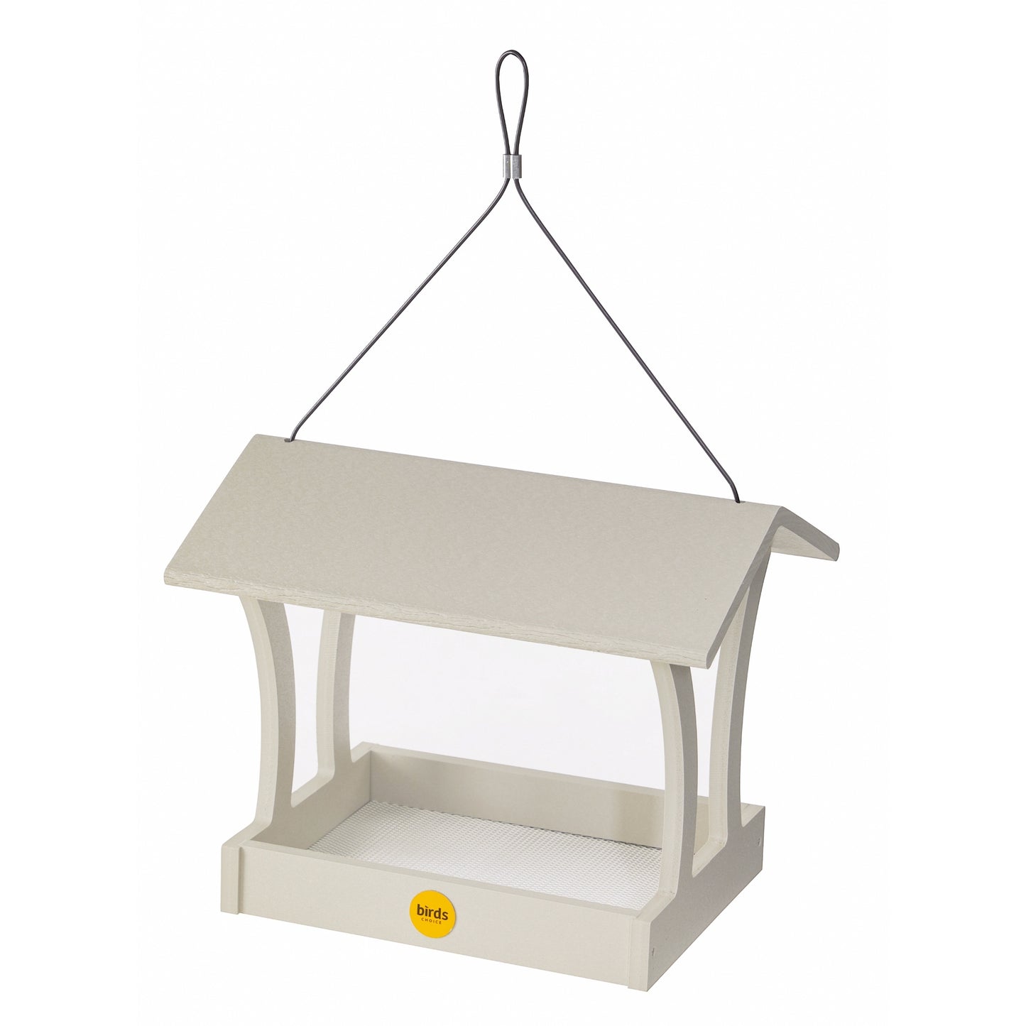 Fly-Thru Bird Feeder in Sea Salt Recycled Plastic