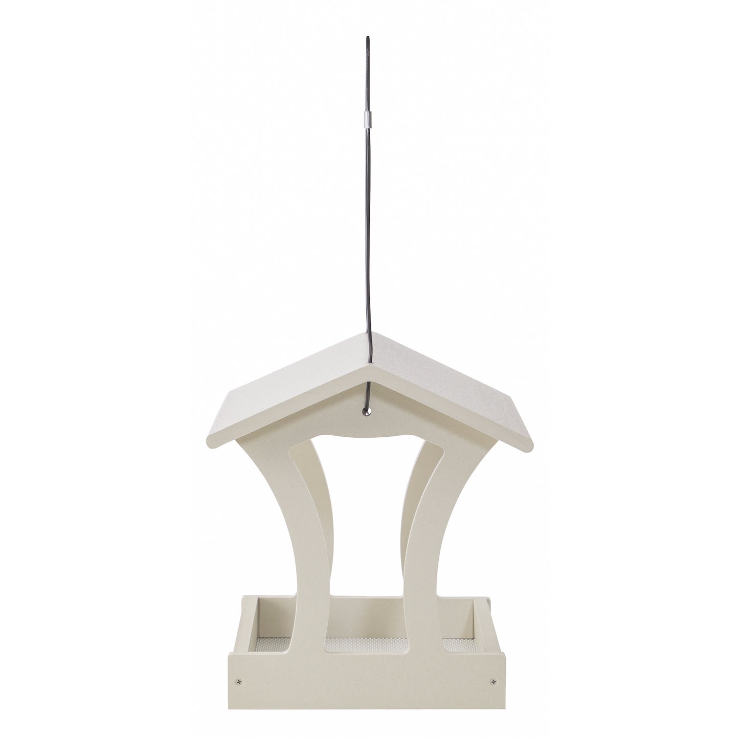 Fly-Thru Bird Feeder in Sea Salt Recycled Plastic