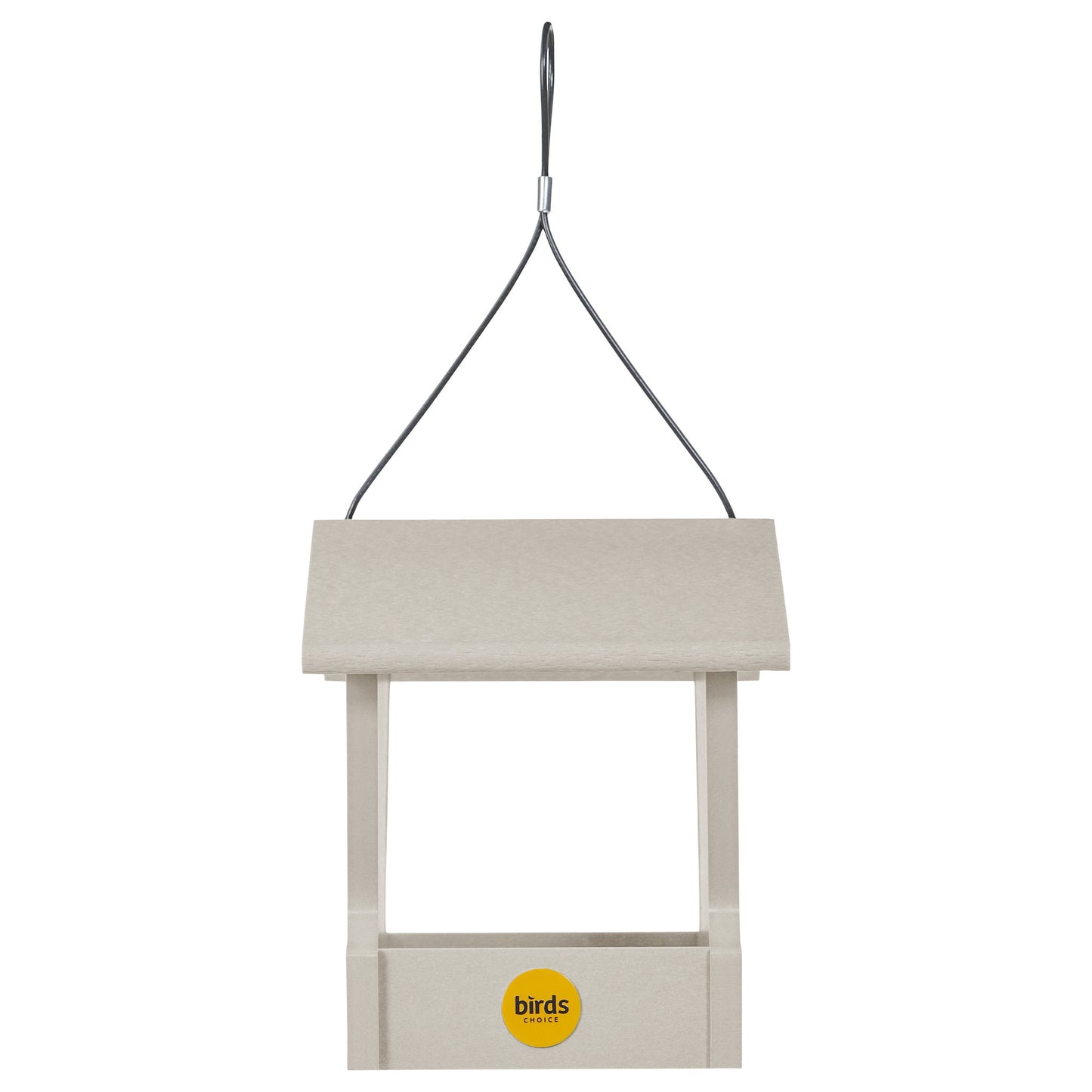 Small Hopper Bird Feeder in Sea Salt Recycled Plastic