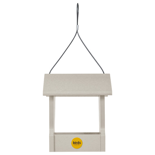 Small Hopper Bird Feeder in Sea Salt Recycled Plastic