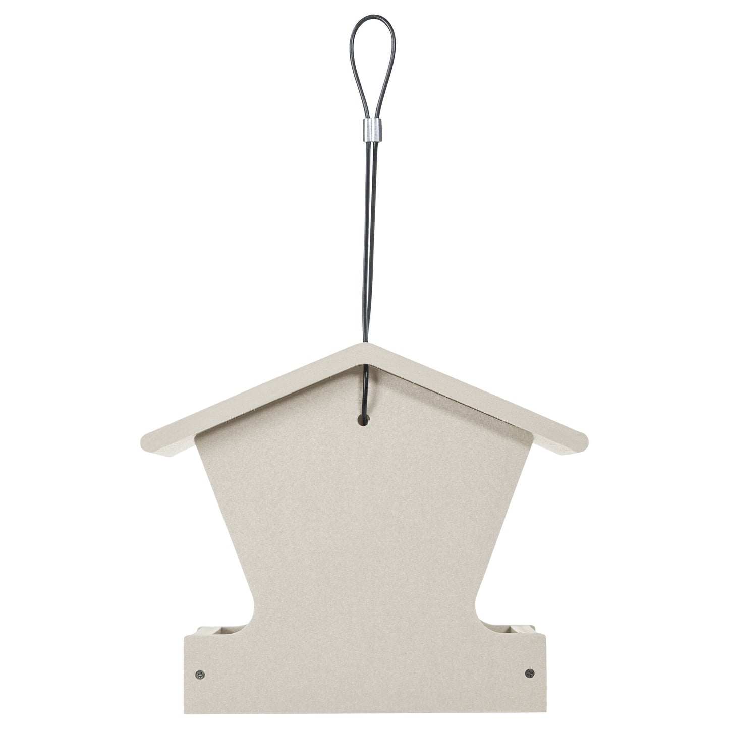 Small Hopper Bird Feeder in Sea Salt Recycled Plastic