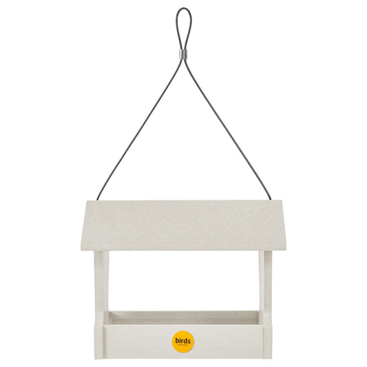 Medium Hopper Bird Feeder in Sea Salt Recycled Plastic