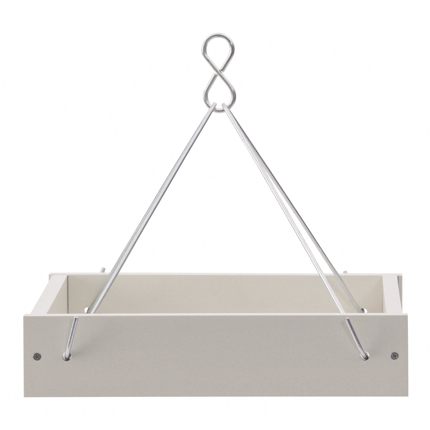 Small Hanging Platform Bird Feeder in Sea Salt Recycled Plastic
