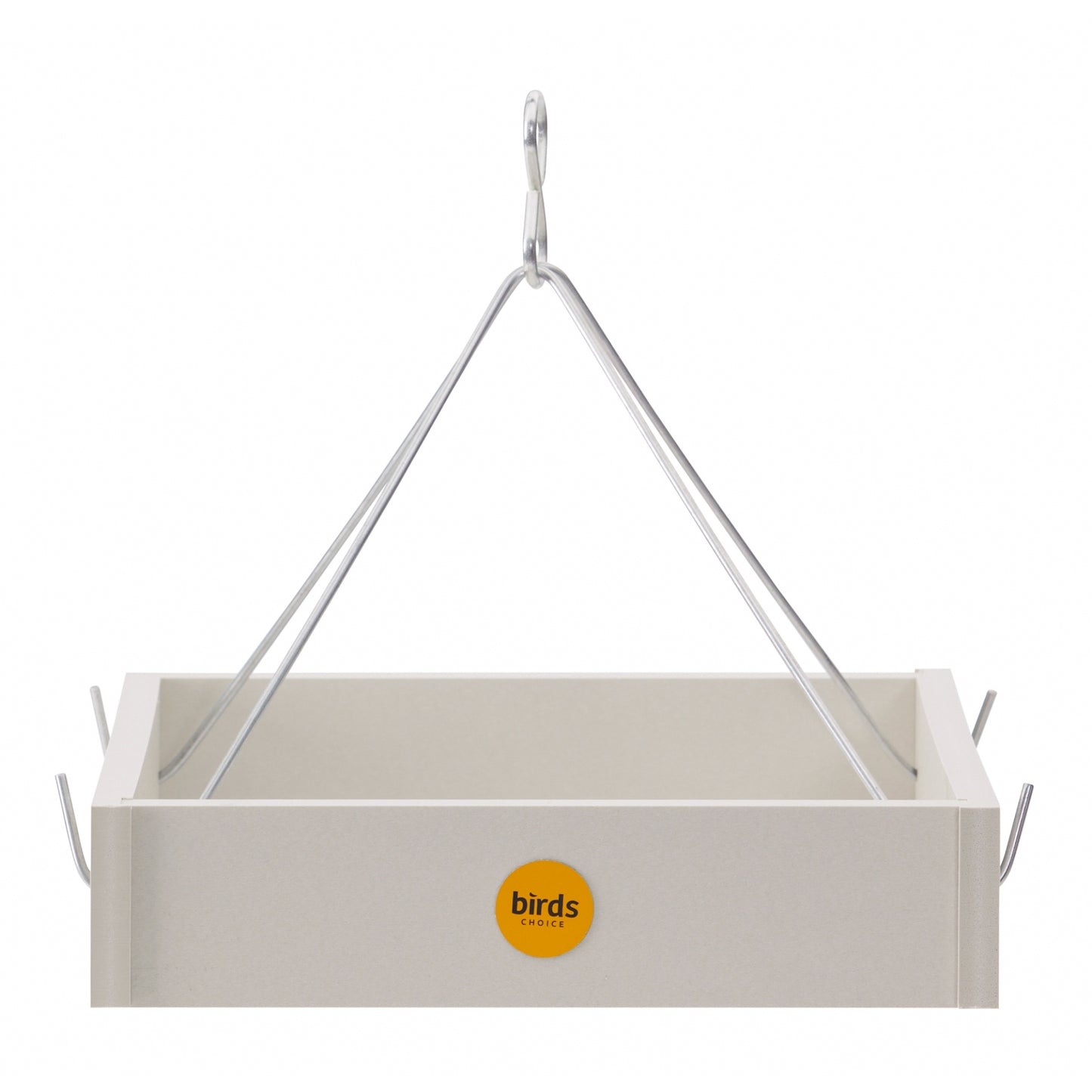 Small Hanging Platform Bird Feeder in Sea Salt Recycled Plastic