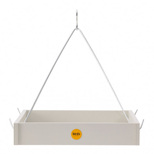 Large Hanging Platform Bird Feeder in Sea Salt Recycled Plastic