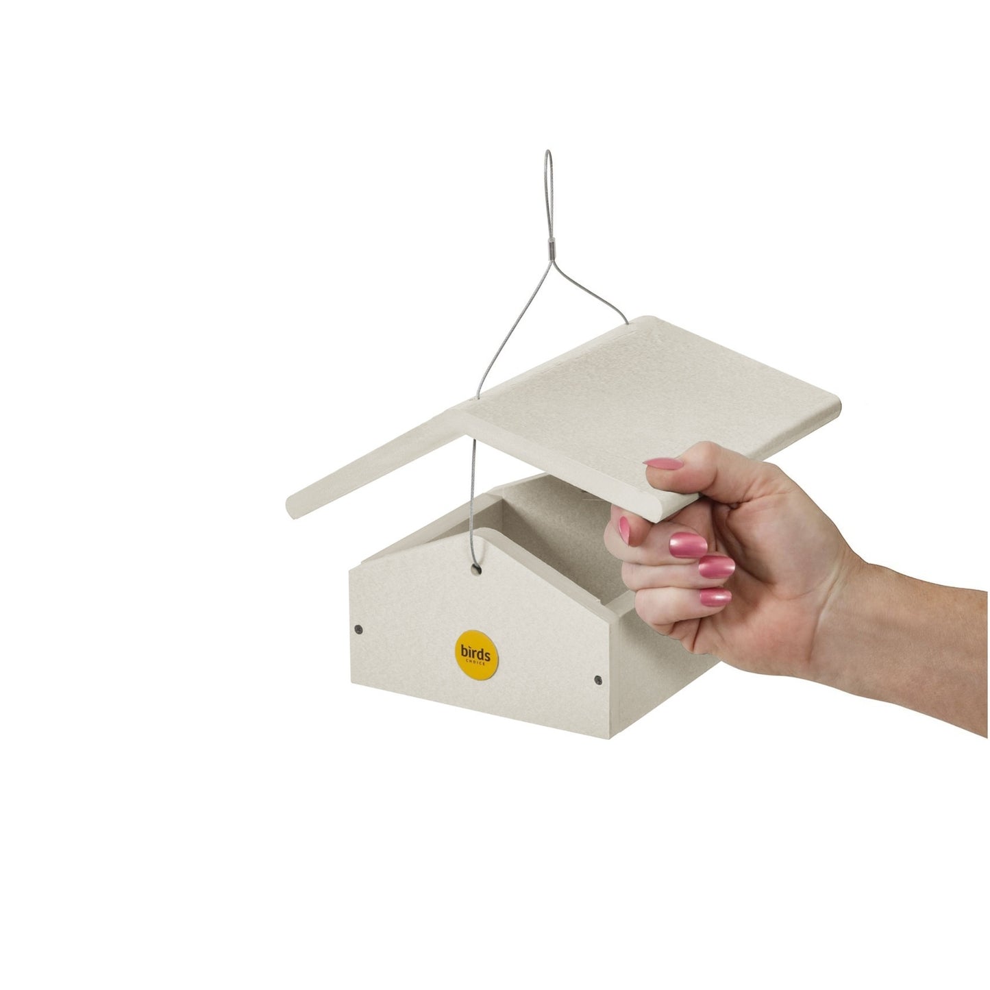 Suet Feeder Upside Down in Sea Salt Recycled Plastic