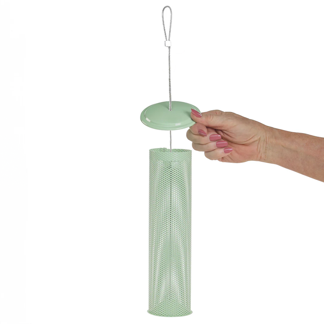 Modern Farmhouse Finch Feeder in Sage Green