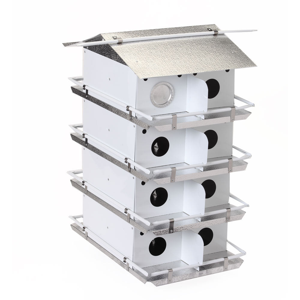 Purple Martin House Coates Round Entrance Holes 4 Floor 16 Room Unassembled - Birds Choice