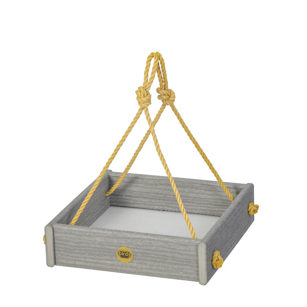 Small Hanging Tray Bird Feeder – Driftwood