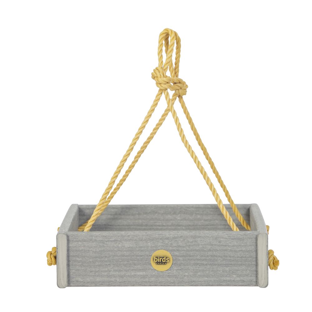 Small Hanging Tray Bird Feeder – Driftwood