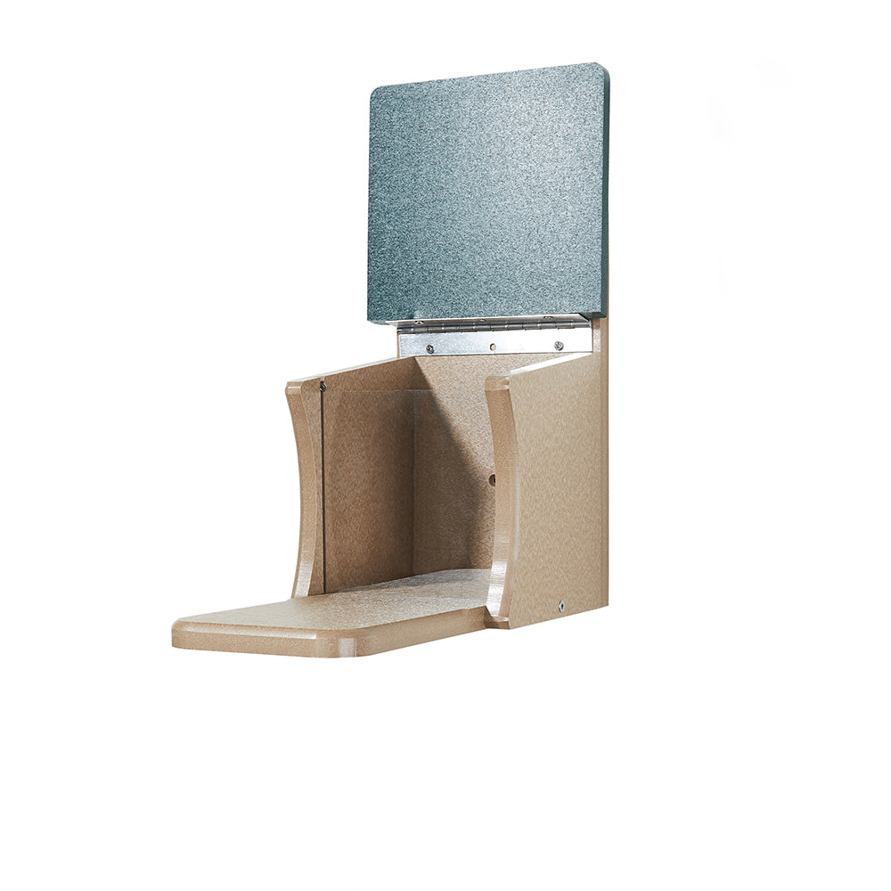 Squirrel Feeder Munch Box in Taupe and Green Recycled Plastic - Birds Choice