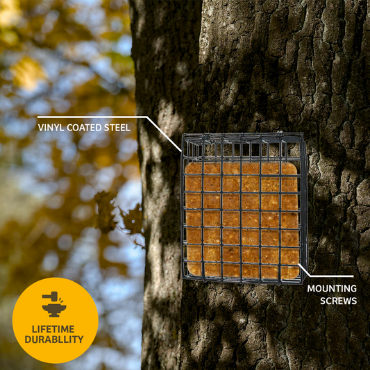 Suet Cage with Mounting Screws and Chain