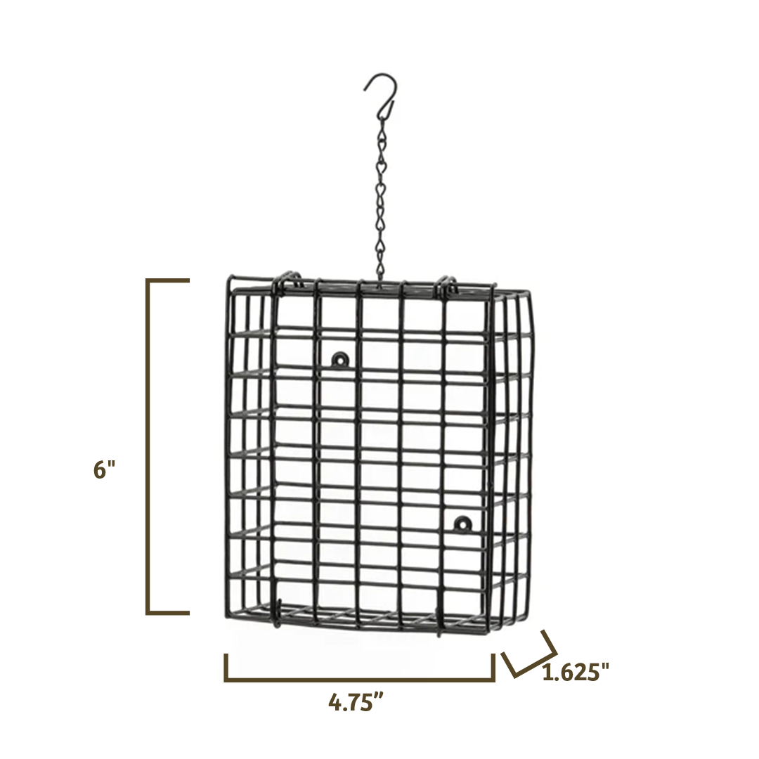 Suet Cage with Mounting Screws and Chain