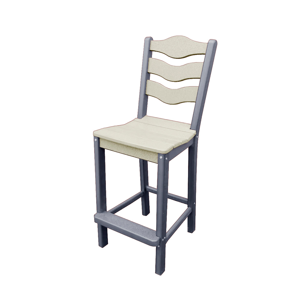 Traditional Bar Height Standard Armless Chair
