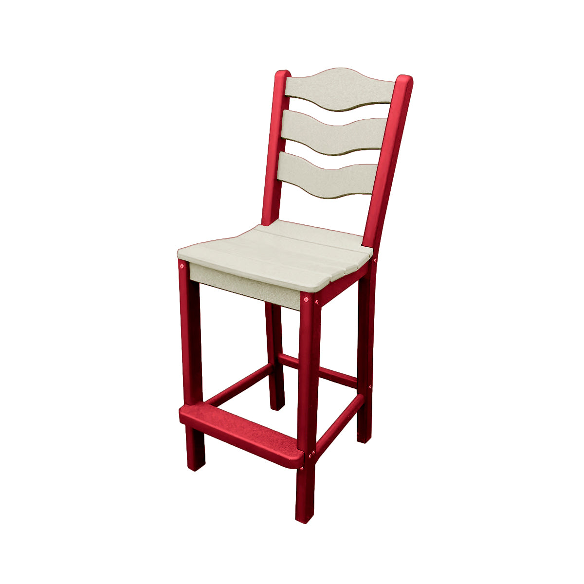 Traditional Bar Height Standard Armless Chair