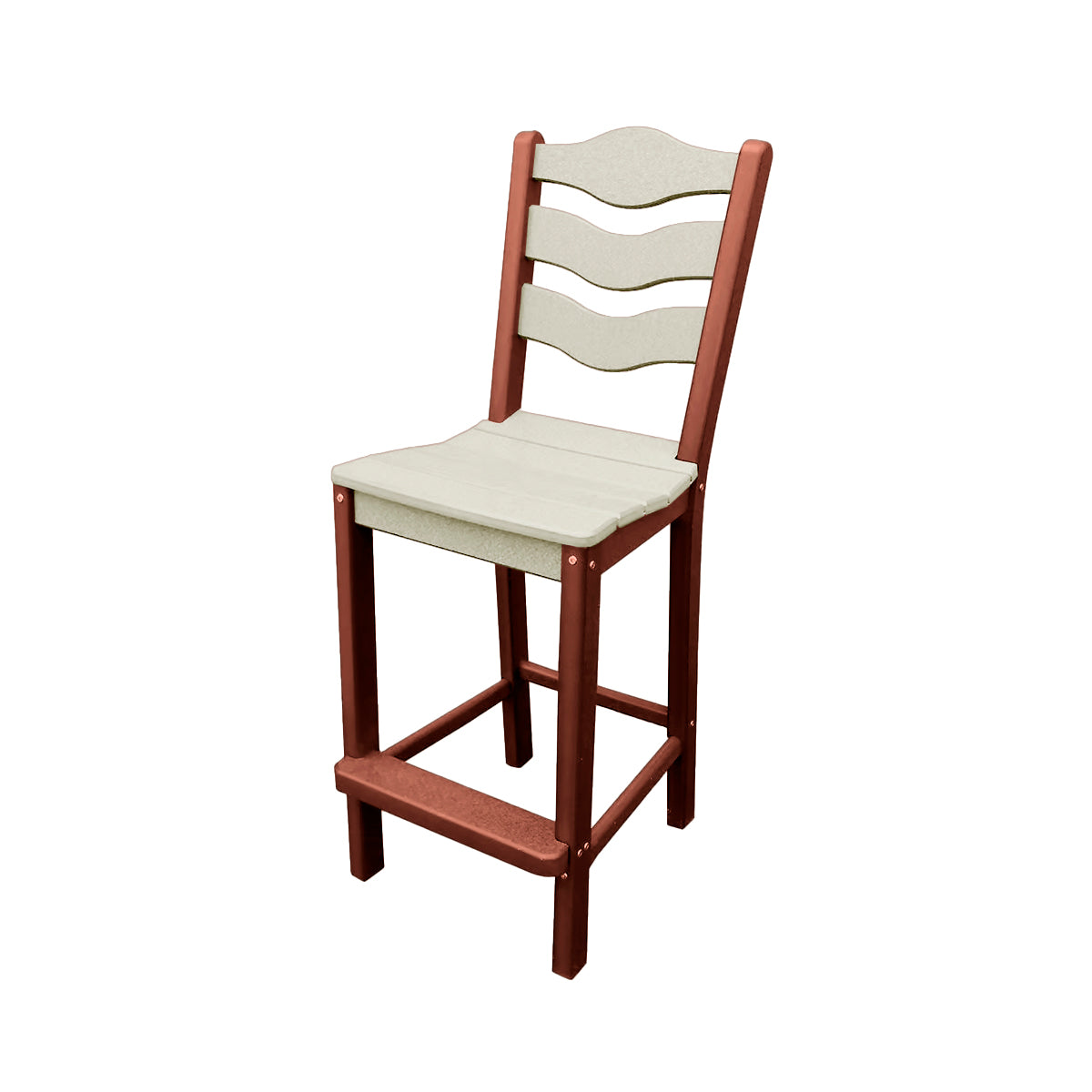 Traditional Bar Height Standard Armless Chair