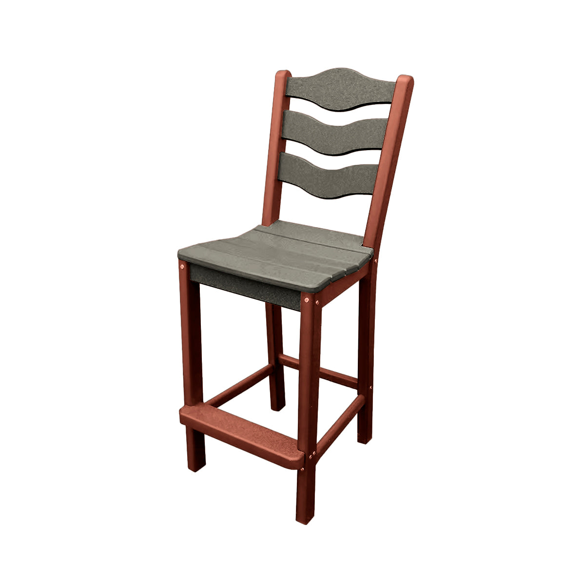 Traditional Bar Height Standard Armless Chair