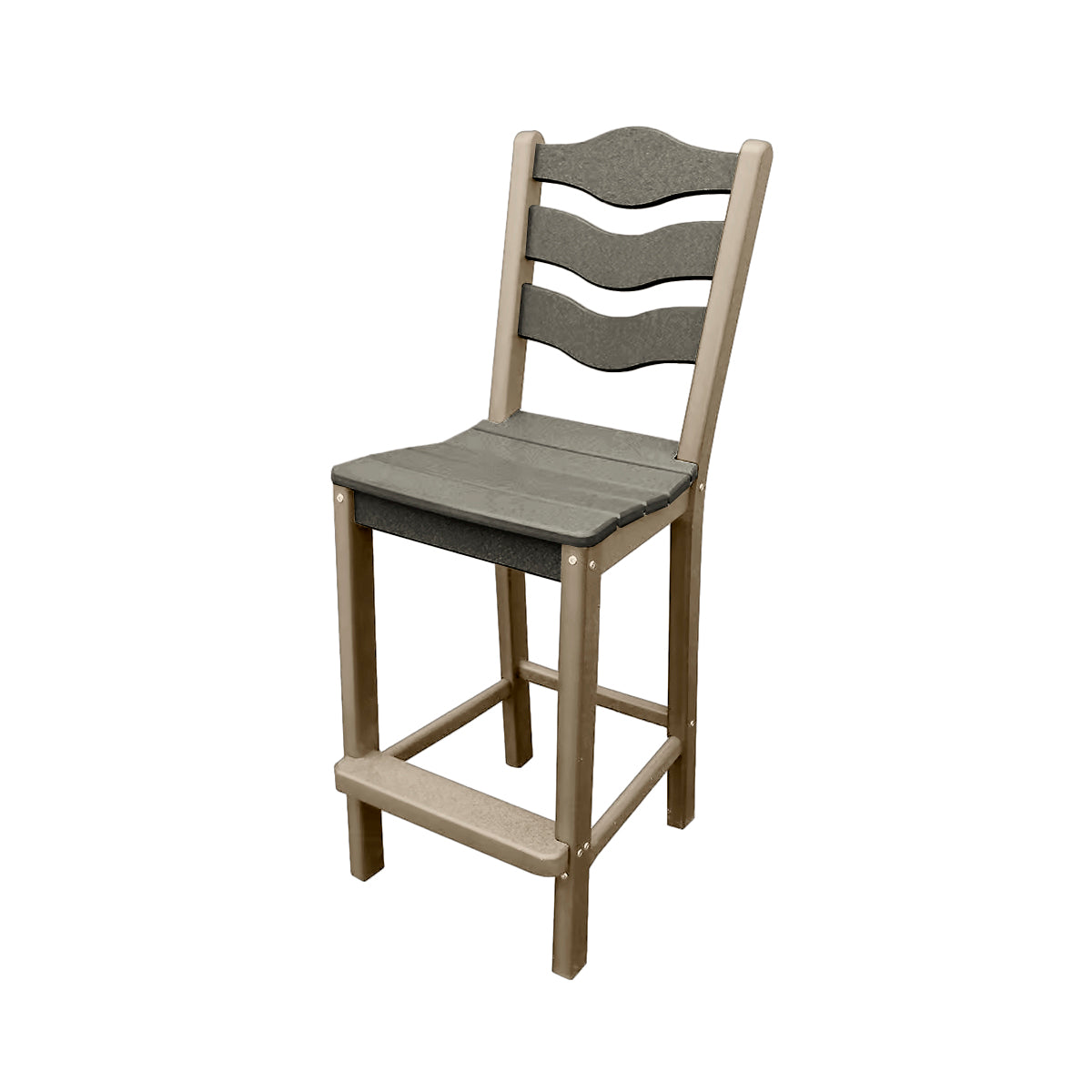 Traditional Bar Height Standard Armless Chair