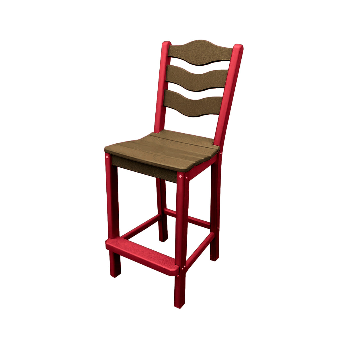 Traditional Bar Height Standard Armless Chair