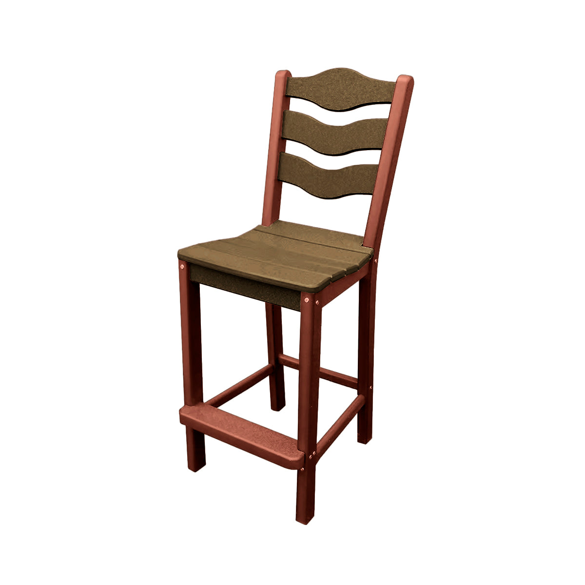 Traditional Bar Height Standard Armless Chair