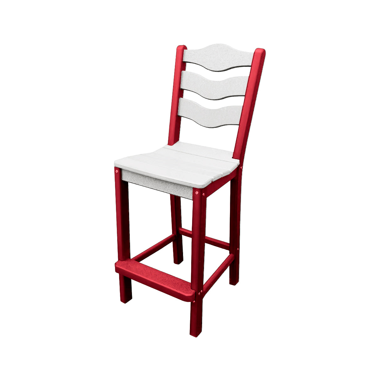 Traditional Bar Height Standard Armless Chair