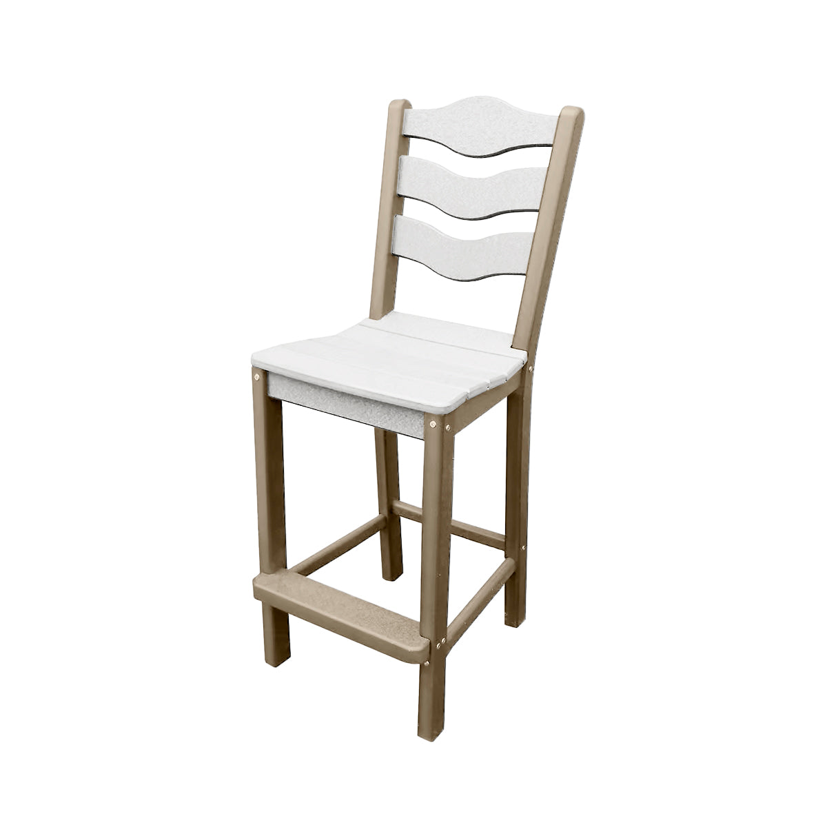 Traditional Bar Height Standard Armless Chair