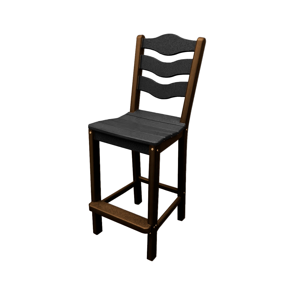 Traditional Bar Height Standard Armless Chair