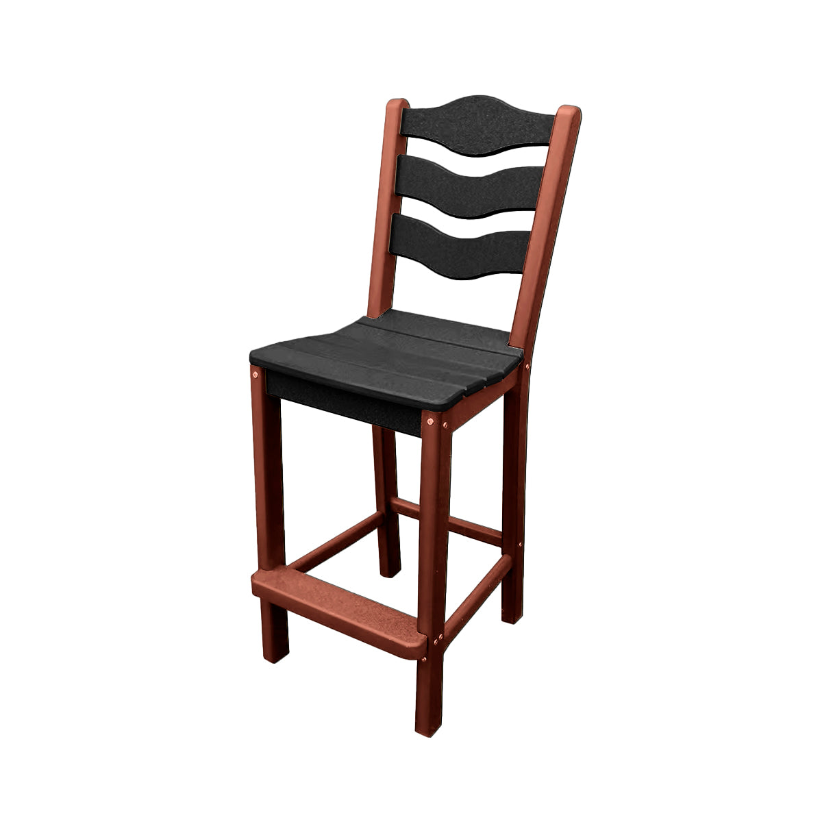 Traditional Bar Height Standard Armless Chair