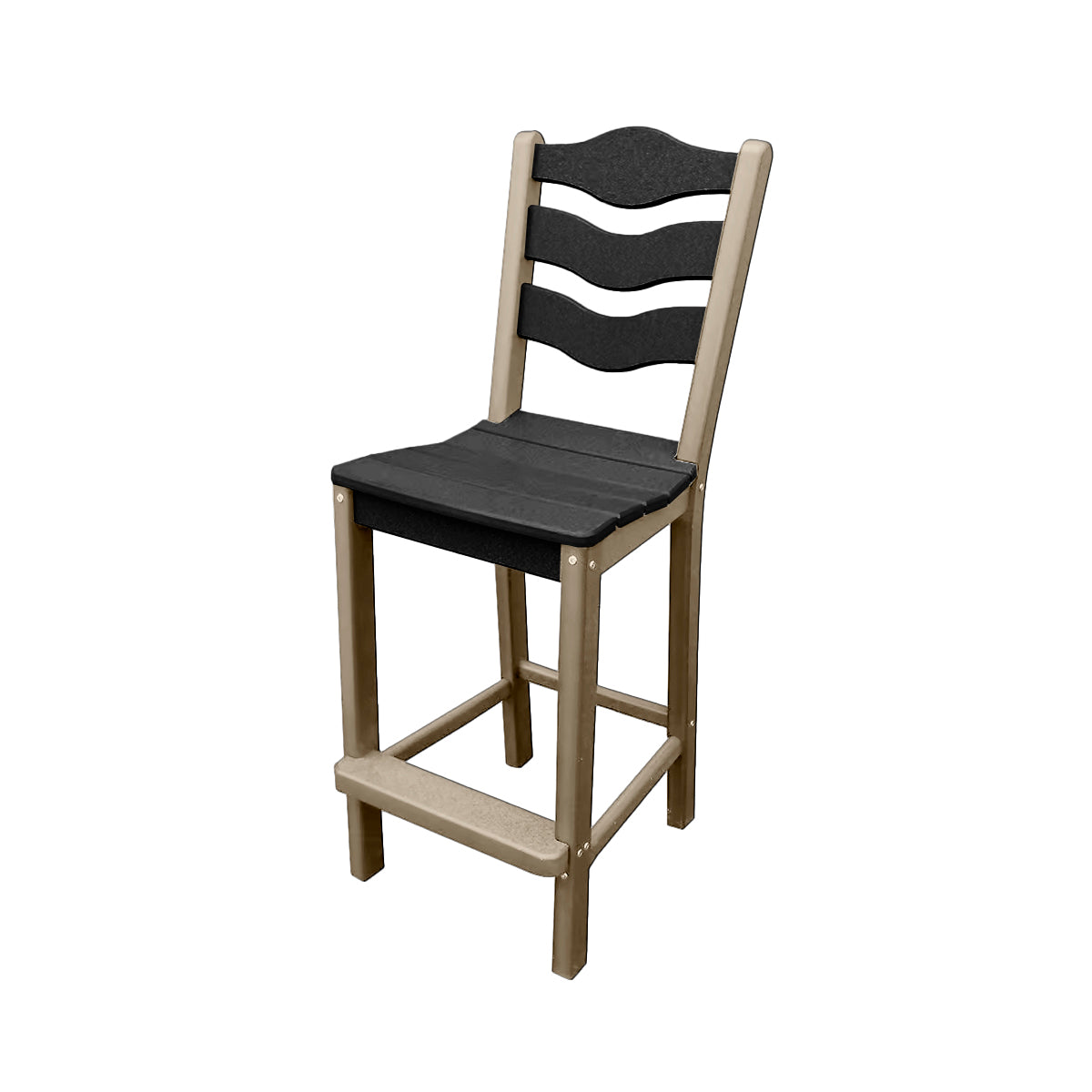 Traditional Bar Height Standard Armless Chair