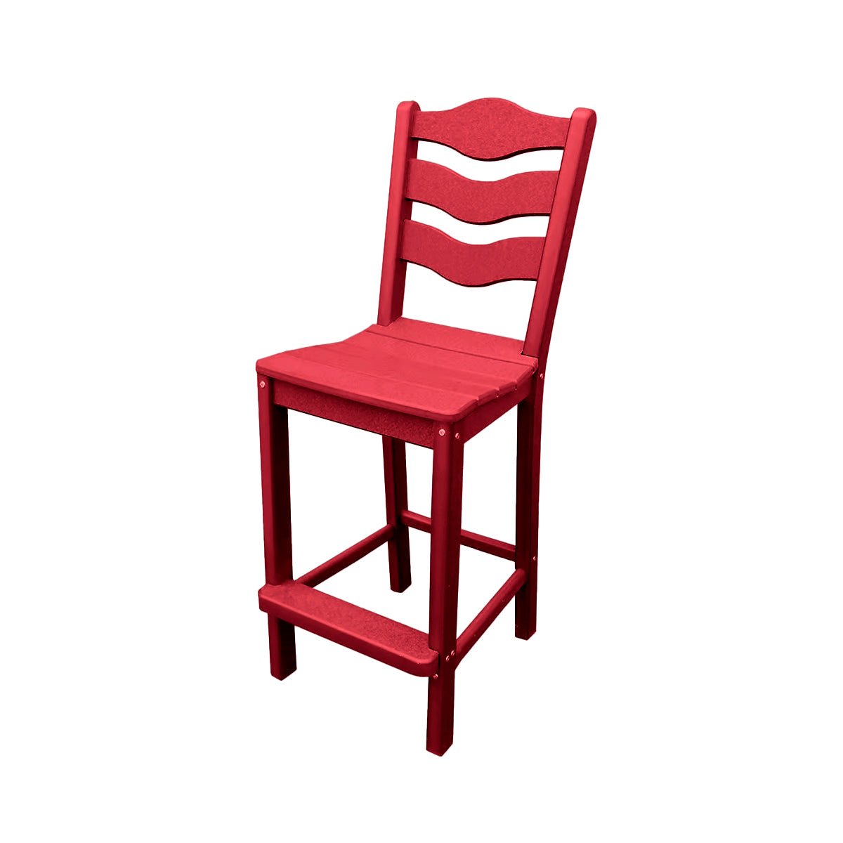 Traditional Bar Height Standard Armless Chair