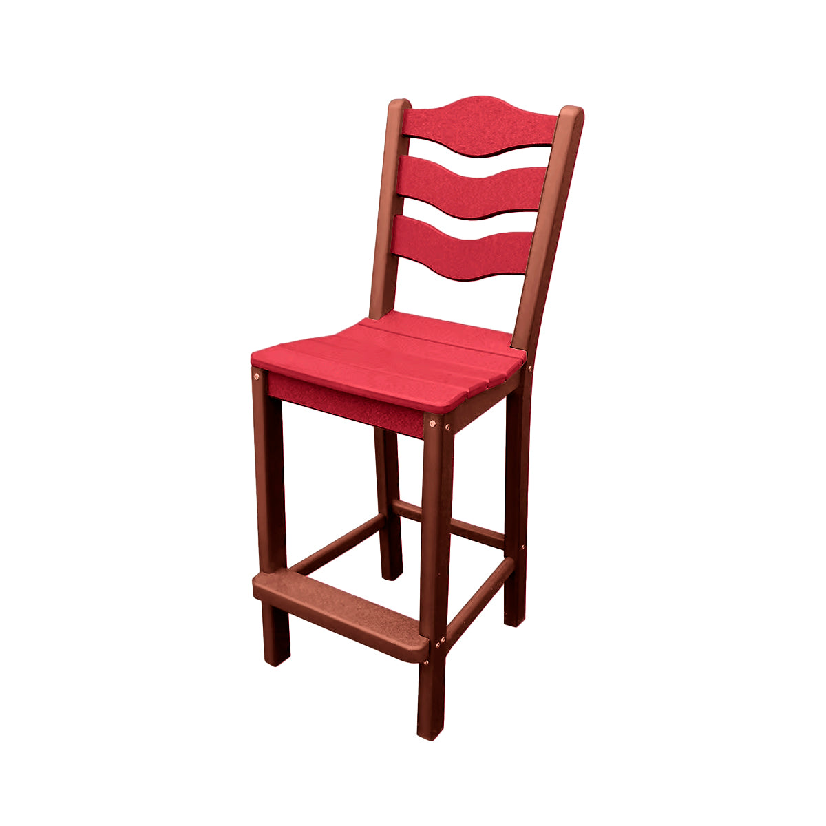 Traditional Bar Height Standard Armless Chair