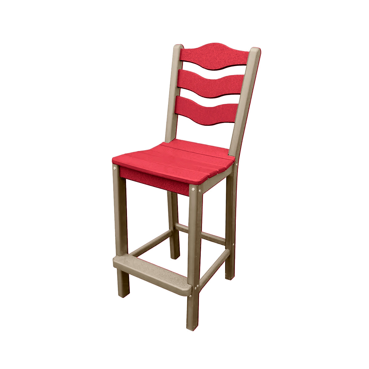 Traditional Bar Height Standard Armless Chair