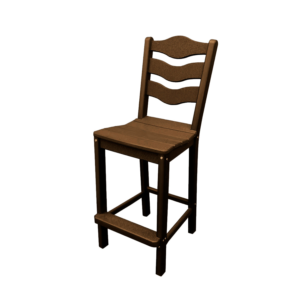 Traditional Bar Height Standard Armless Chair