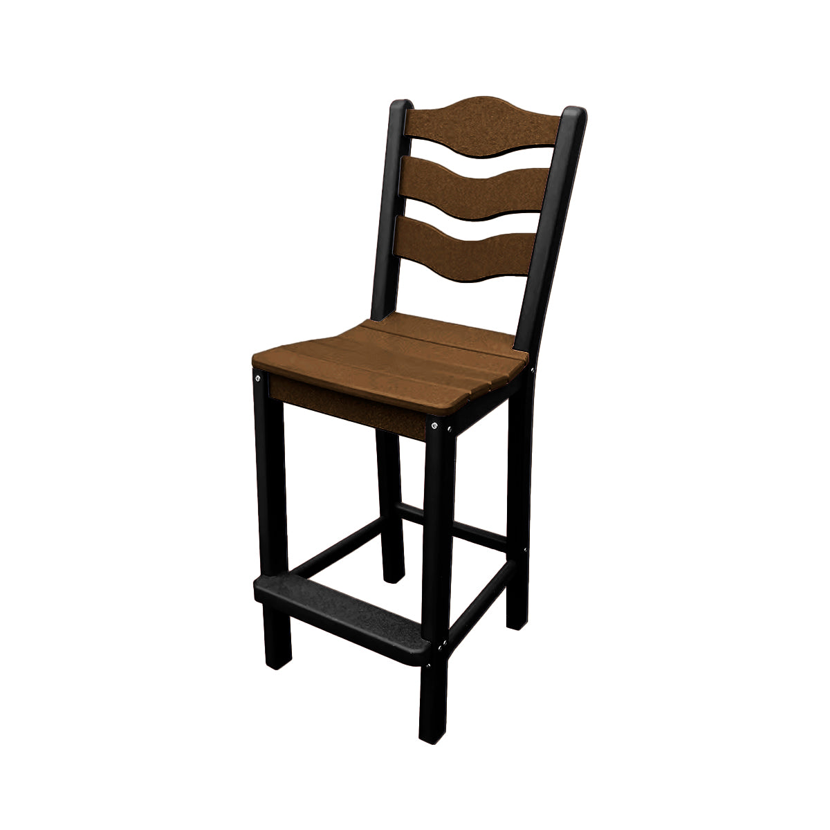 Traditional Bar Height Standard Armless Chair