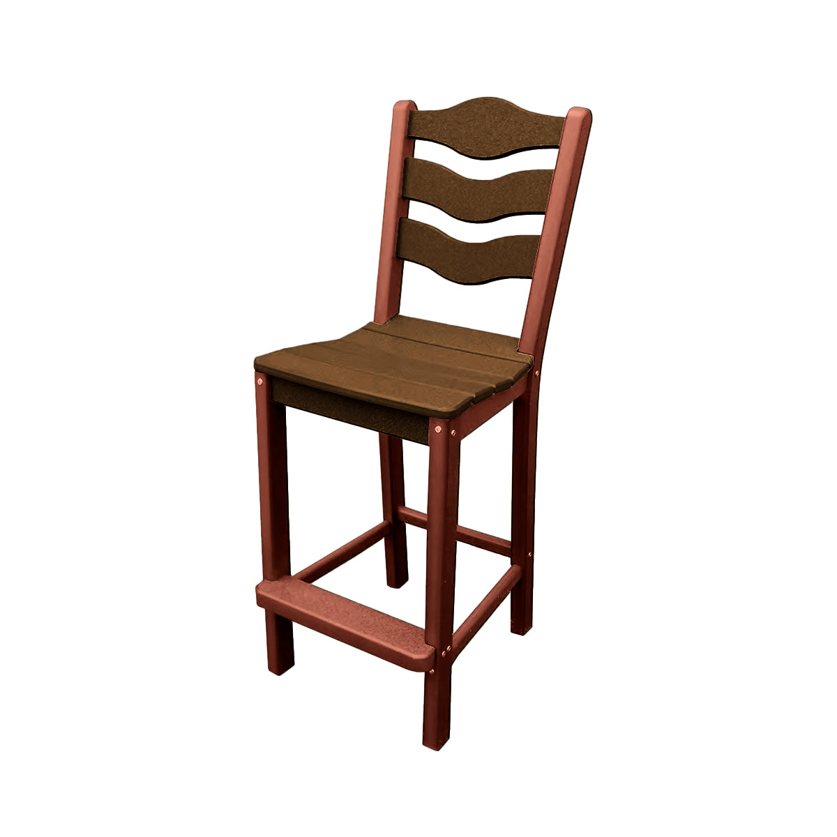 Traditional Bar Height Standard Armless Chair