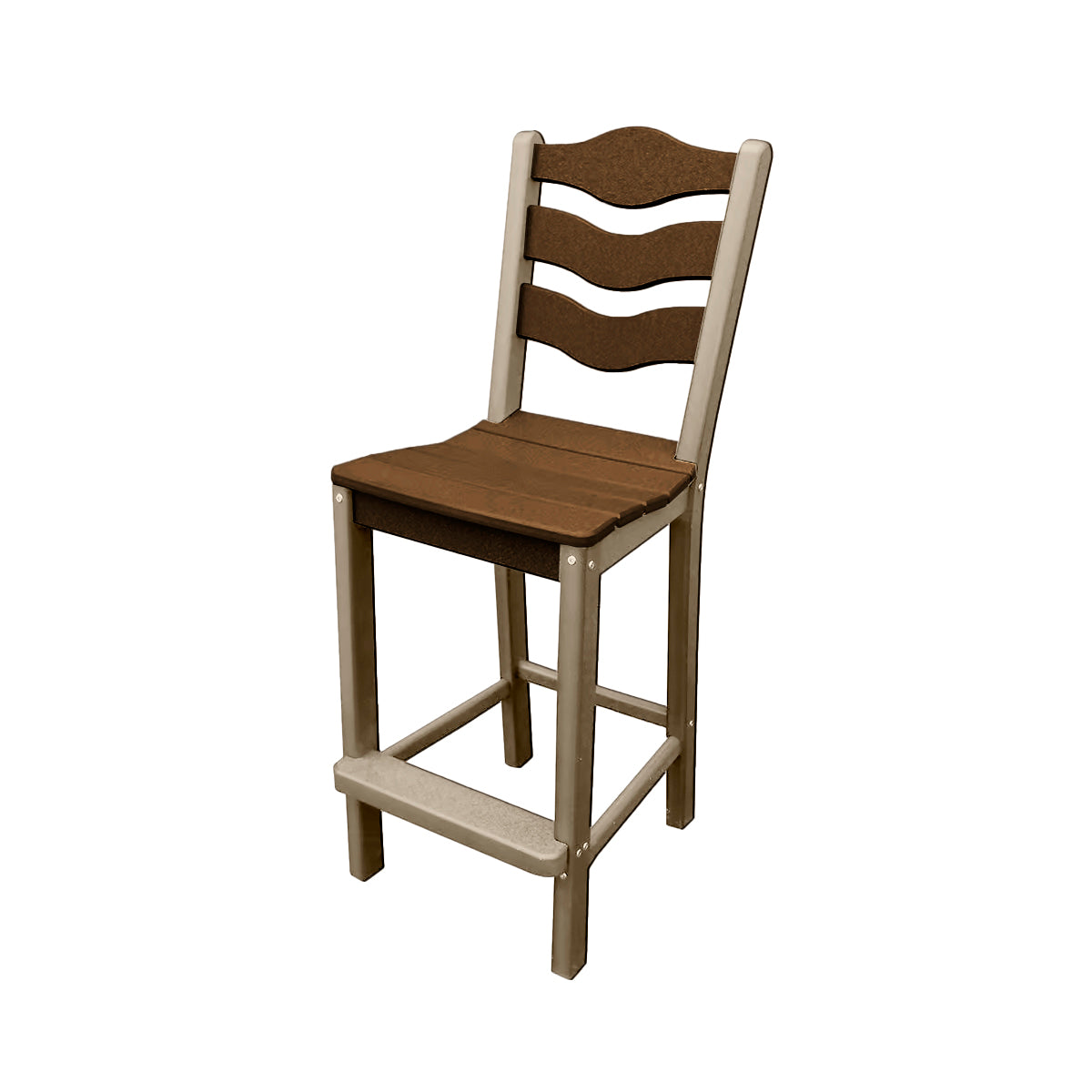 Traditional Bar Height Standard Armless Chair