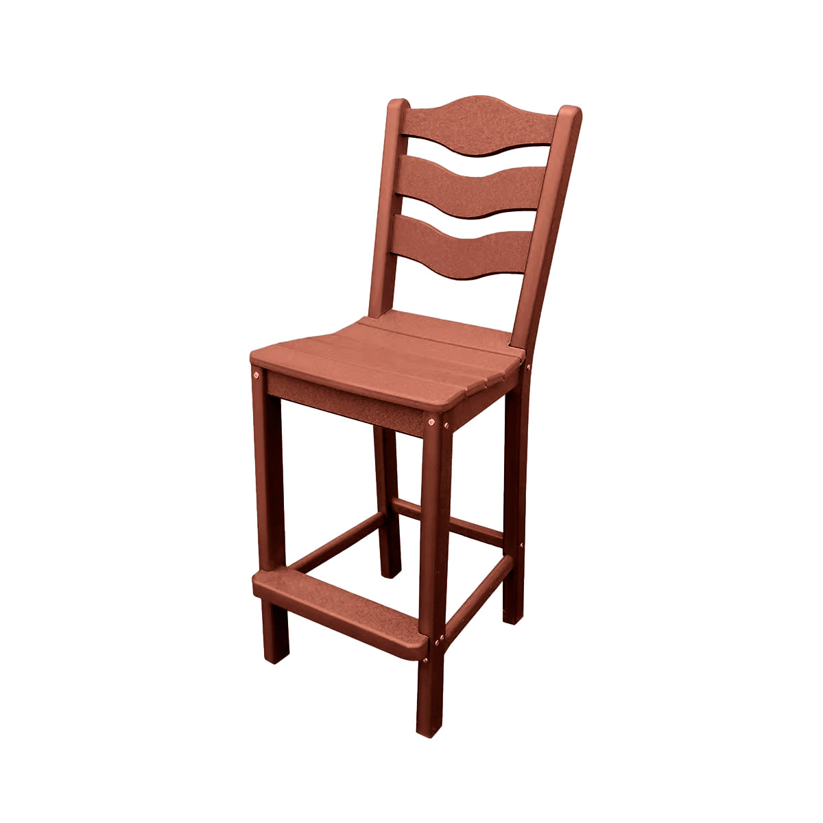 Traditional Bar Height Standard Armless Chair