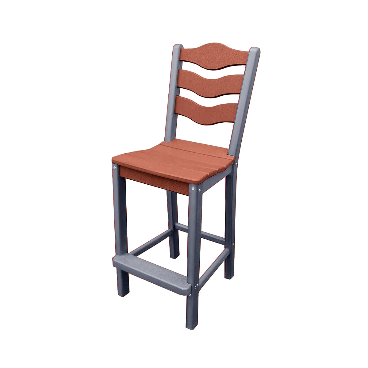 Traditional Bar Height Standard Armless Chair