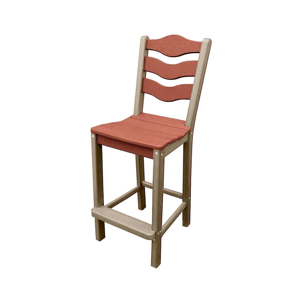 Traditional Bar Height Standard Armless Chair