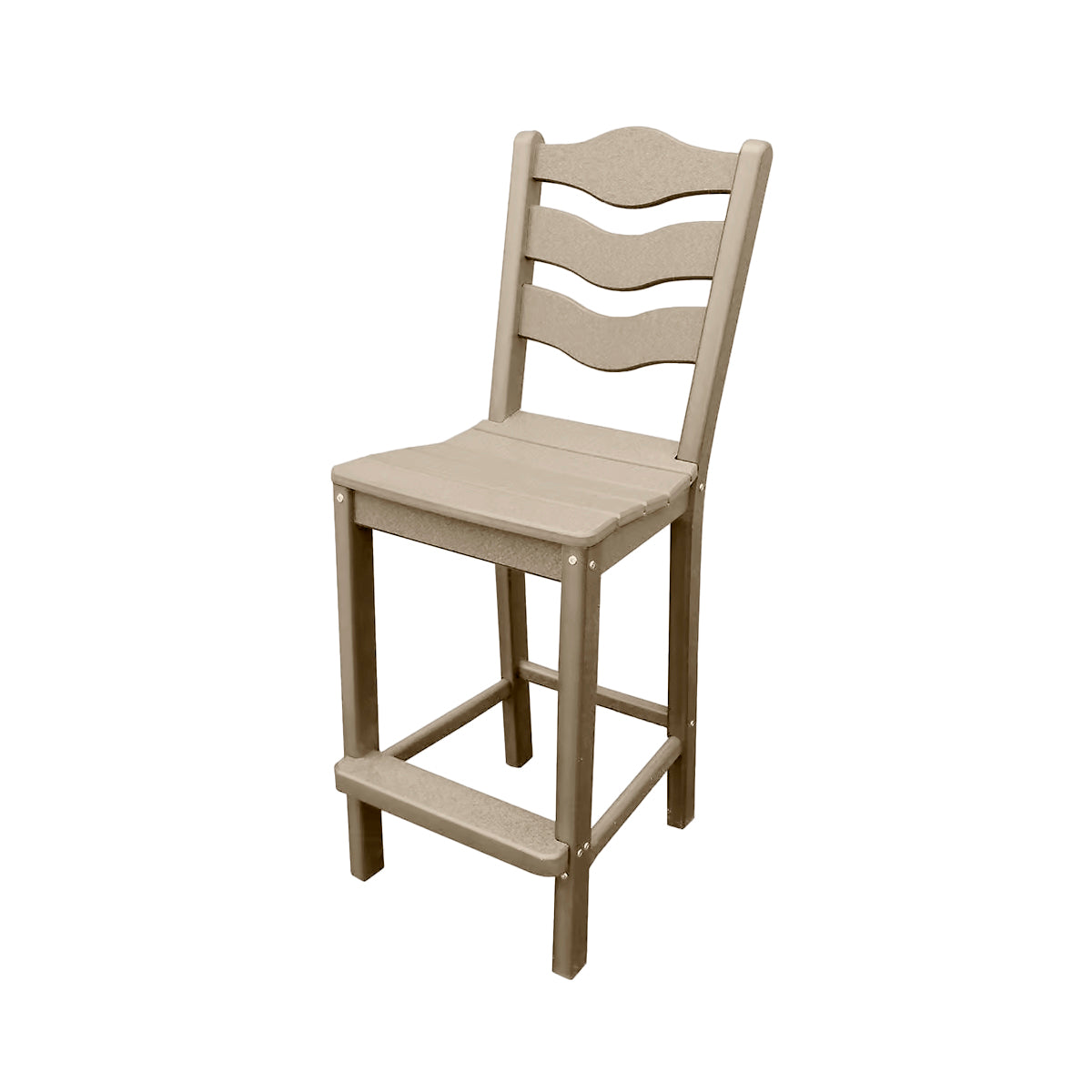 Traditional Bar Height Standard Armless Chair