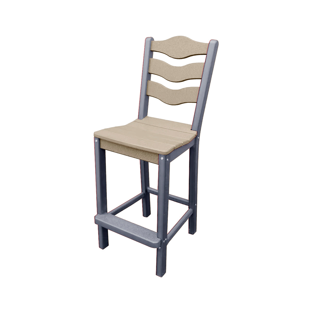 Traditional Bar Height Standard Armless Chair